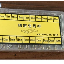 1 набор 1,3 мм Диаметр 200 шт фрикционные штифты с застежками Браслеты с заклепками 10 мм-28 мм для ремонта часов