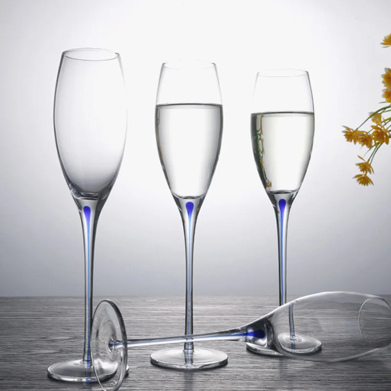 GFHGSD Lead free Crystal Wedding Toasting Champagne Cup Sparkling Cup Flute Cup High Wine