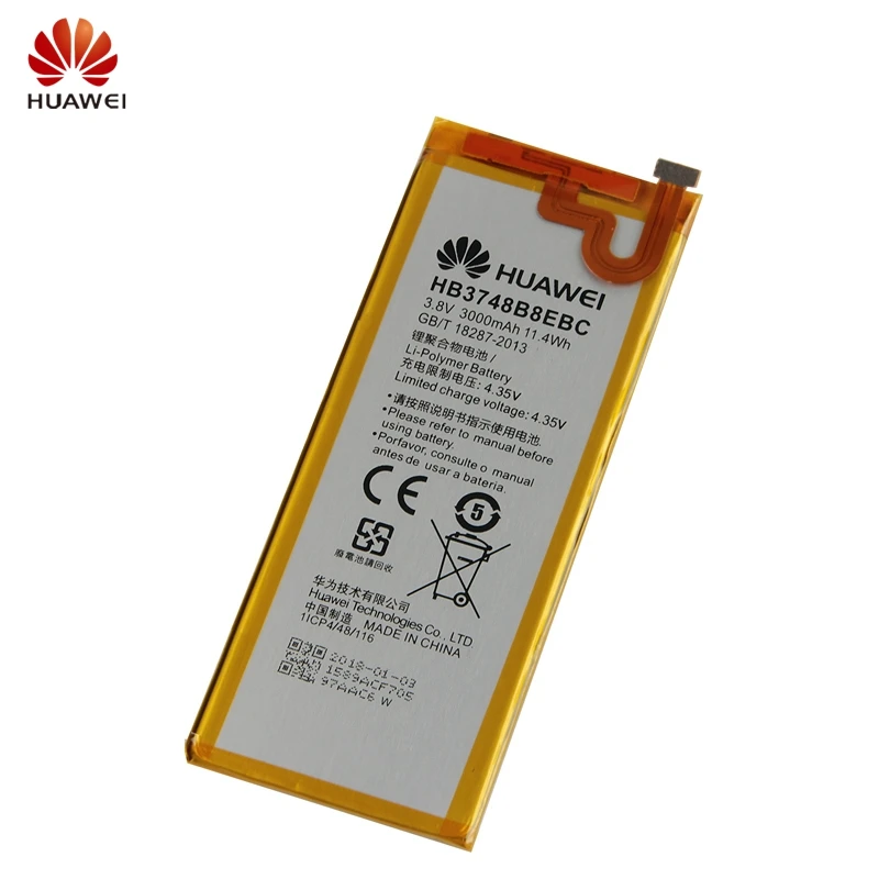 Запасной аккумулятор huawei HB3748B8EBC для huawei C199 C199-CL00 Ascend G7 G7-TL100 подлинный аккумулятор для телефона 3000 мАч