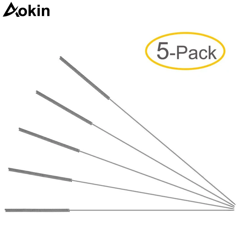 

5pcs/lot 3D printer cleaning needle Stainless Steel Nozzle Cleaning Needle 0.2/0.25/0.3/0.35/0.4/0.5/0.6/0.75 mm For 3D Printer