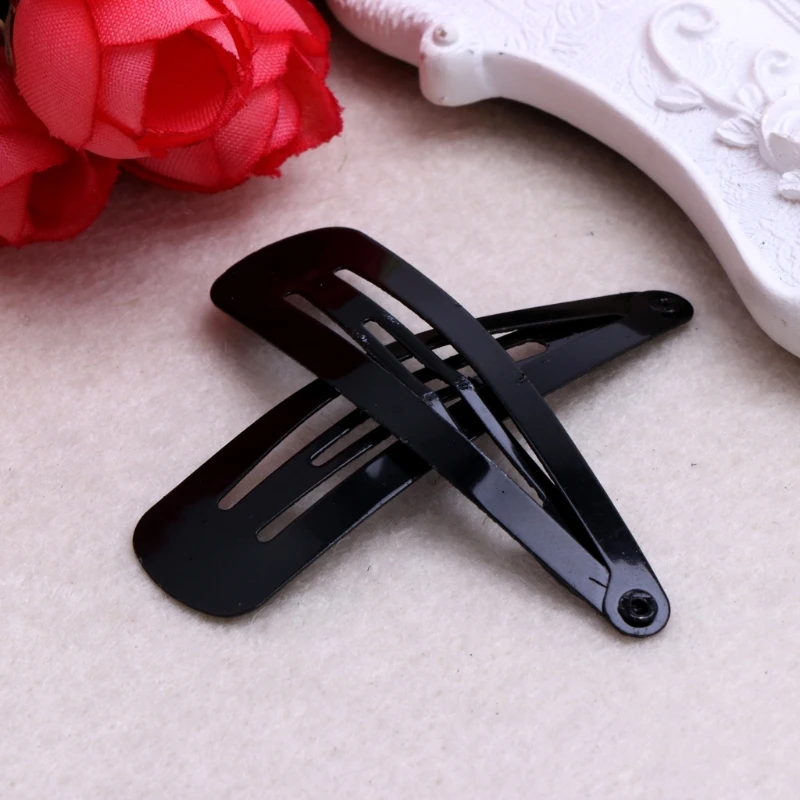 12PCS/Pack New Simple Black Hair Clips Girls Hairpins BB Clips
