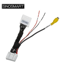 SINOSMART C24D 24 Pinos Invertendo Camera Cabo de Conexão para Prado Crown LAND CRUISER OEM Monitor sem Danificar a Fiação