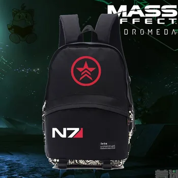 

new design hot game Mass effect backpacks game fans gift nylon backpack black color NB042