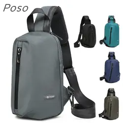 2019 новый бренд POSO сумка, Crossbody для планшеты 10,1 "Чехол Ipad 9,7" груди пакет, офисный работник, Бесплатная Прямая доставка 316