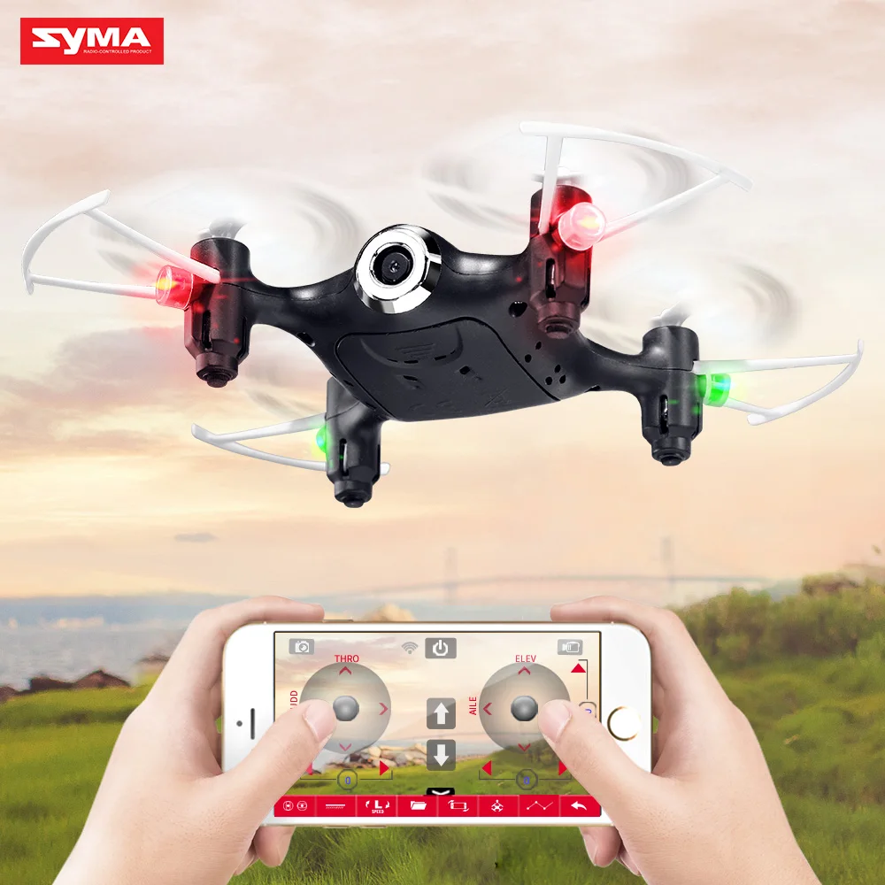 $46.41 SYMA X21W RC Drone Wifi Camera FPV Mini Dron Quadcopter 24GHz 4CH RC Helicopter Pocket Drones For
