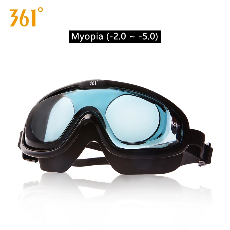361 Large Frame Unisex Myopia Swimming Goggles HD Waterproof Anti Fog