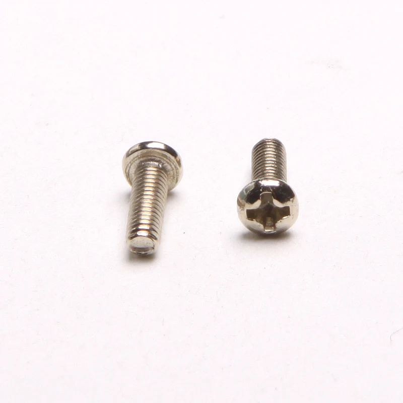 

100PCS Miniature Screw /Round Head Machine Screw / PM / Nickel-plated Electronic Screw M2.5*4/5/6/8/10/12/14 GB818