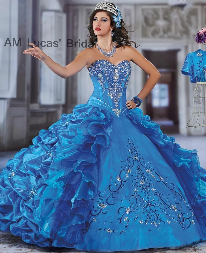 Aliexpress.com : Buy Blue 2017 Quinceanera Dresses With
