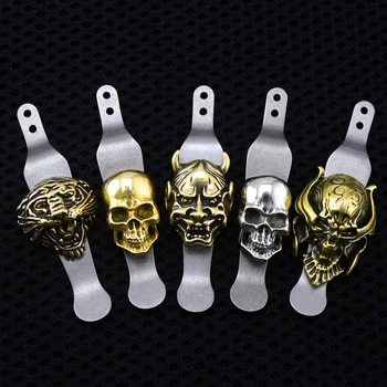 

XM-18 Design TC4 Titanium Pocket Knife Clip+BRASS Skeleton Money Knife Clip EDC Multi Tools