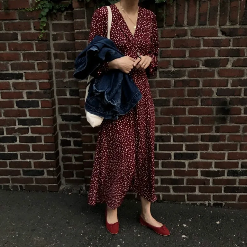 Модное женское платье Весна Лето Платье корейское Сексуальное цветочное с
