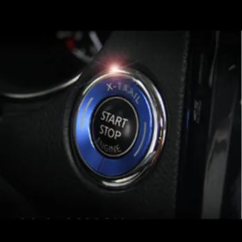 

For Nissan Kicks 16-18 Car styling Start switch holes frame cover trim interior accessories Ignition Switch Decorative frame