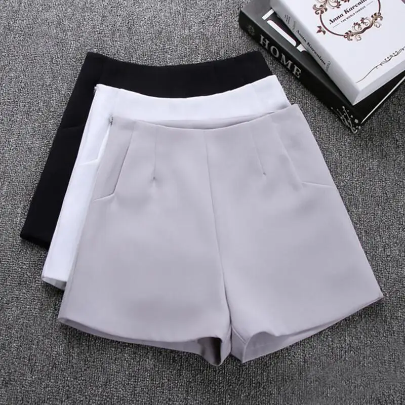 2019 nouveau été chaud mode nouvelles femmes Shorts jupes taille haute décontractée costume Shorts noir blanc femmes pantalons courts dames Shorts