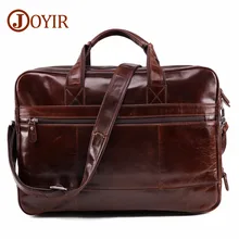 JOYIR Men's Briefcase Tote men messenger bag travel laptop bag for men document business Leather briefcase male Genuine leather mva male briefcase genuine leather handbag business men bags for document messenger bag men shoulder leather laptop briefcase