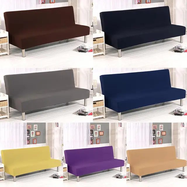$US $6.02  Sofa Bed Cover Solid Color Tight Wrap CoversAll-inclusive Folding Stretch Sofa Bed Protector Slipco