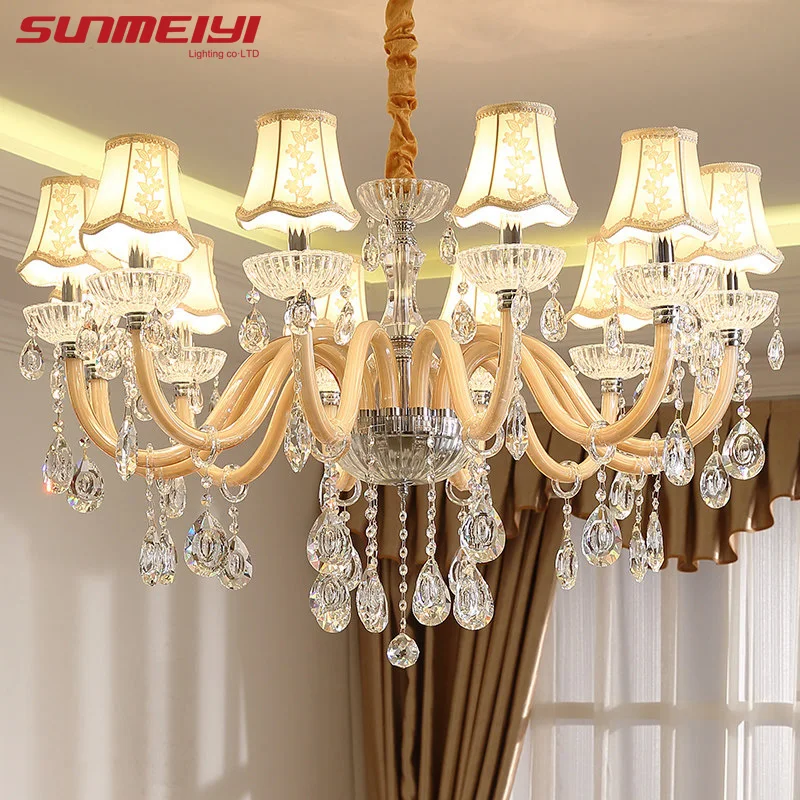 

New Luxury K9 Crystal Chandeliers Bedroom lustres para sala de jantar cristal Chandeliers Lighting Ceiling Wedding decoration