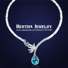 2014 corea moda de lujo cristalino del babero del ahogador collares con Swarovski Elements mejor regalo para la novia Collar