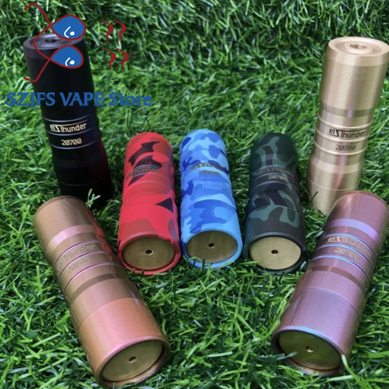

HOT Electronic Cigarette Elthunder III Mechanical mod VAPE 18650/20700 Battery 510 Thread Colorful Exquisite Pattern e cigarette