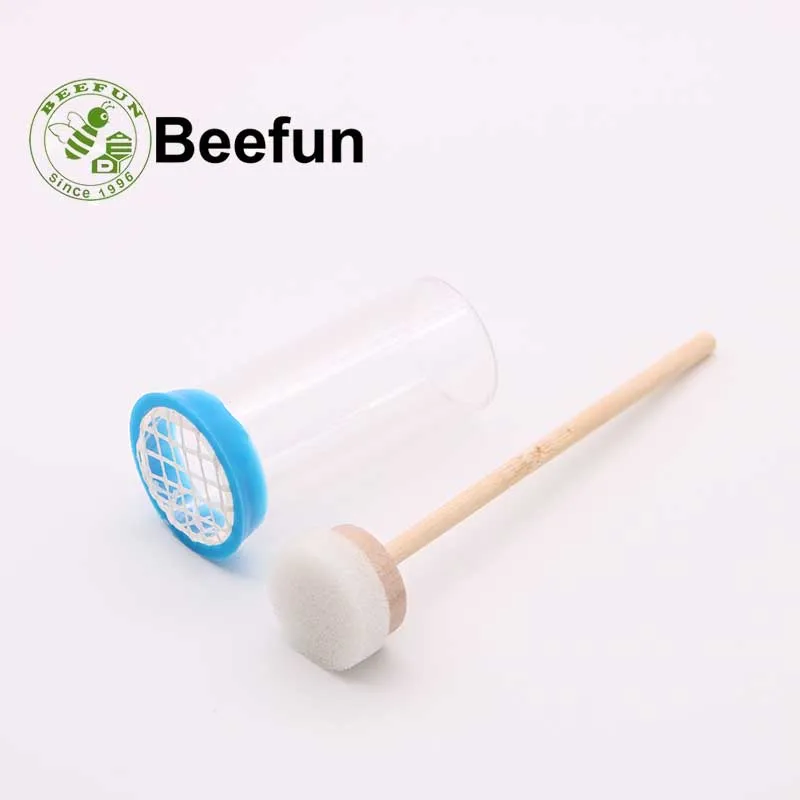 Beefun пластиковая пчелиная королева маркировочная клетка бутылка с мягким поршень