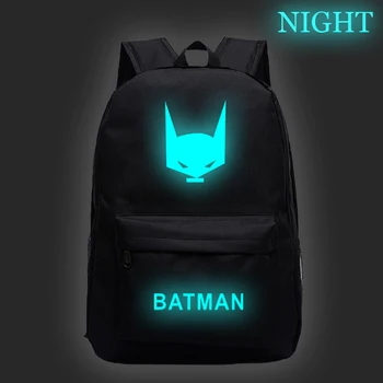 

Fashion Batman Luminous Rucksack Students School Bags Beautiful New Pattern School Bags Beautiful Canvas Travel Backpack