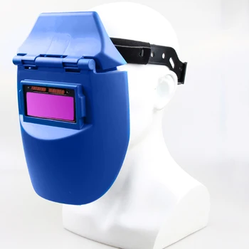

101F01 Portable Solar Automatic Photoelectric Welding Mask Flat Flip-Top Half Helmet Argon Arc Welding Helmet