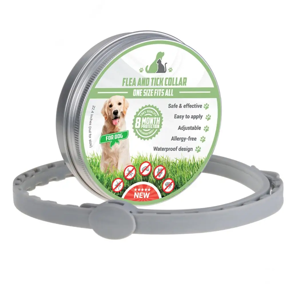 

Dewel Pet Collars 8 Month Flea & Tick Prevention Collar for Cat dog Mosquitoes Repellent Collar Insect Control Collar Mosquitoes