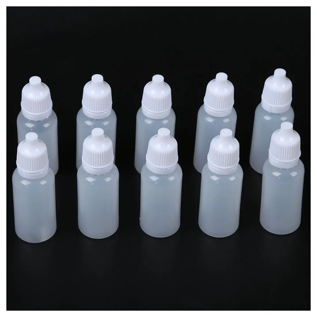 

YOST-10pcs refillable Plastic Bottle semi-transparent Drop Bottle 15/20/50/100ml