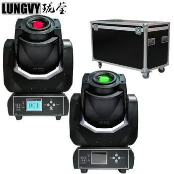 

Free Shipping 2pcs/Lot Flight Case 90W LED Moving Head Spot Light LED Disco DJ Party Stage Lights