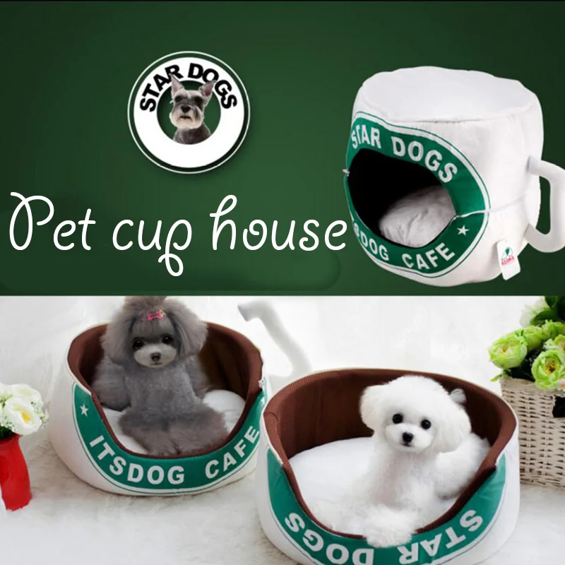 

Cup Style Cat Dog Pet Nest Dog House Bed Replaceable Pad Chihuahua Multi Color Pet Nest Cama Gato Kedi Evi Dog Bed Dog House