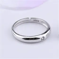 JEWEEN Романтические свадебные украшения кубического циркония кольцо для женщин мужской кольца из стерлингового серебра 925 интимные