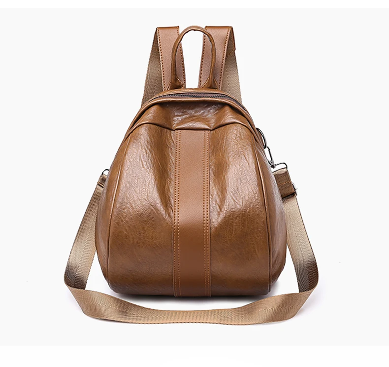 Повседневный женский маленький рюкзак, Женский высококачественный мягкий кожаный школьный рюкзак для девочек-подростков, дорожная сумка через плечо, мини-рюкзак-светильник