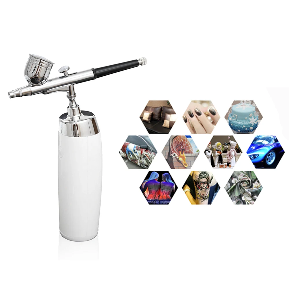 

Wireless Airbrush Set Small Spray Pump Pen Set Air Compressor Kit for Art Painting Tattoo Craft Cake Spray Model Rechargeable