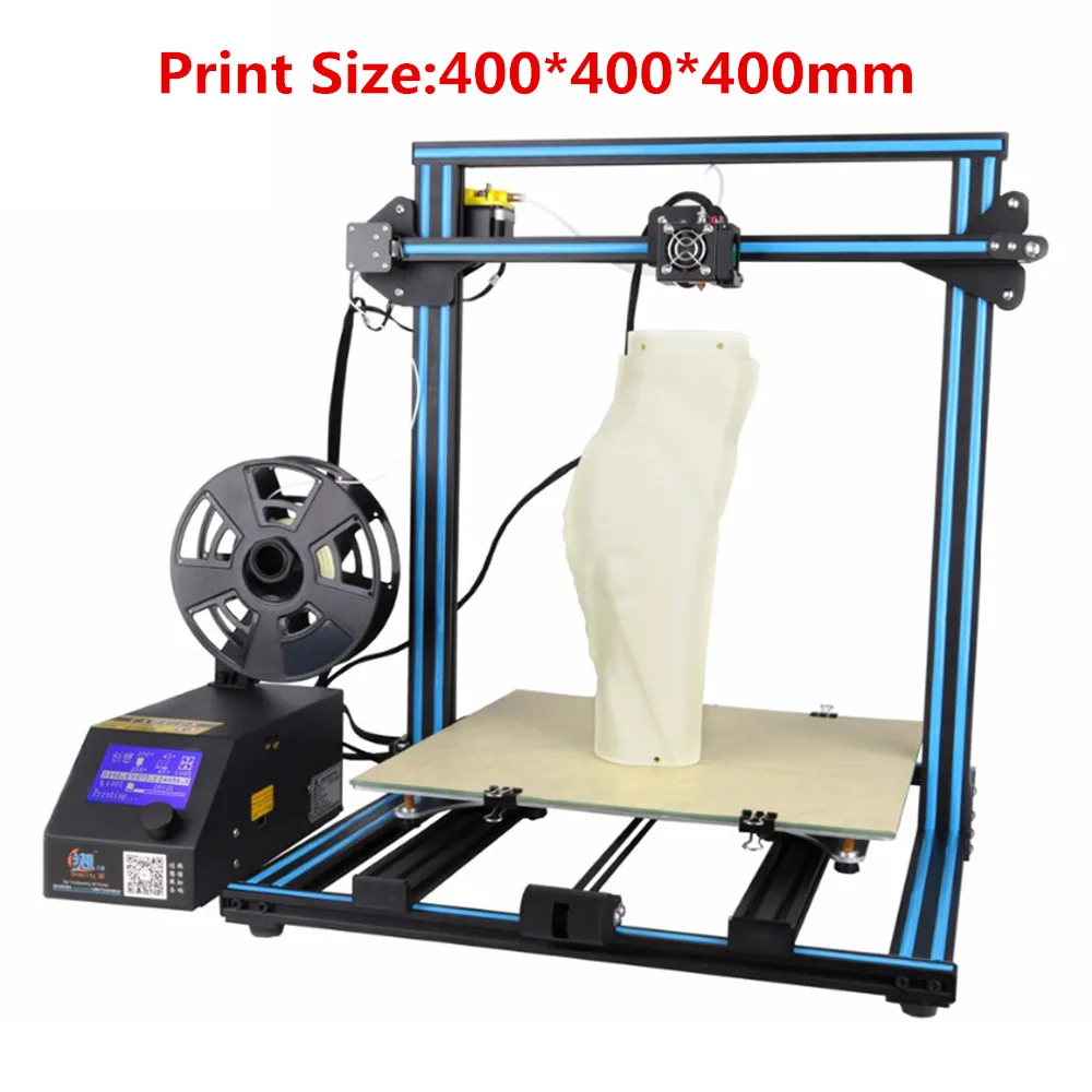 

CREALITY 3D CR-10 Large Print Size 3 D Printer DIY Desktop 3D Printer Kit With Free Filament Person Pulley Version Linear Guide