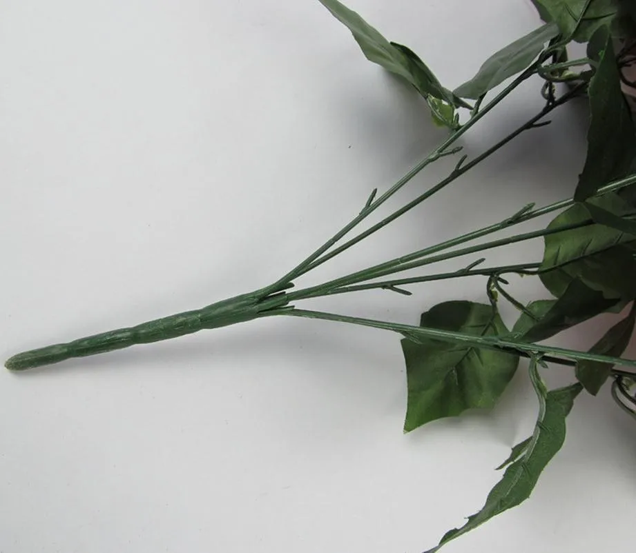 Декоративные цветы Поинсеттиа моделирование 7 шт. красный фланелевые цветы венок с искусственными 22 см Рождественский цветок 7164