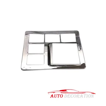 

For Toyota Prado FJ150 J150 2014 15 16 2017 Car styling Interior Accessories ABS Chrome Rear Light Adjustment Button Cover 1pcs