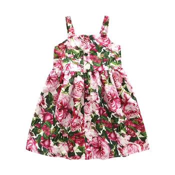 

Flower Girls Dress Summer 2018 Baby Girls Princess Dress Girls Beach Dresses For Holiday Kids Dresses For Girls