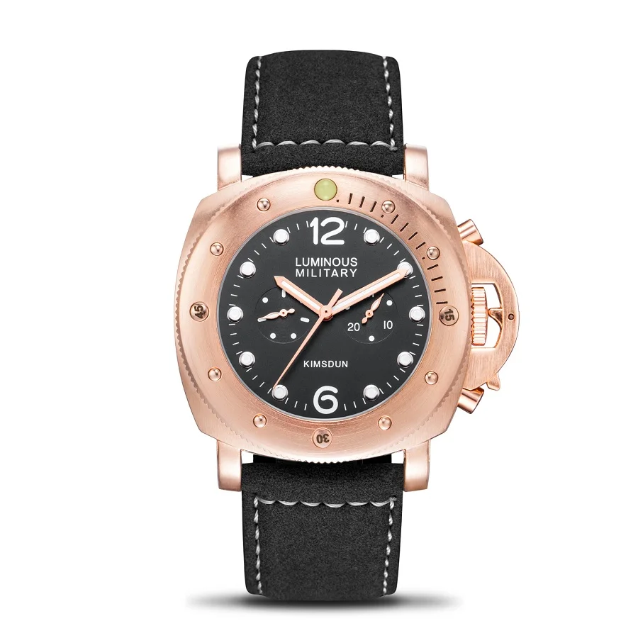 Высокое качество KIMSDUN мужские часы лучший бренд класса люкс водонепроницаемые военные часы Мужские автоматические механические ручные часы Reloj hombre - Цвет: 1
