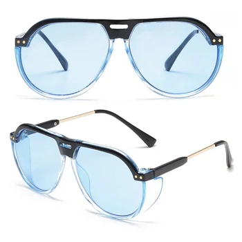 

2019 Summer Style European American Fashion Oversized Sunglasses Personality Double Beam Men Women Sun Glasses Shopping Party