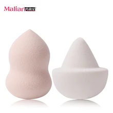 Малийский бренд, Высококачественная Флокированная Косметическая пуховка, рассыпчатая пудра, инструмент для макияжа, мягкая губка для основы, спонж для макияжа, 2 в 1 наборе