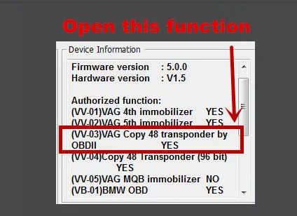 48 function by OBDII