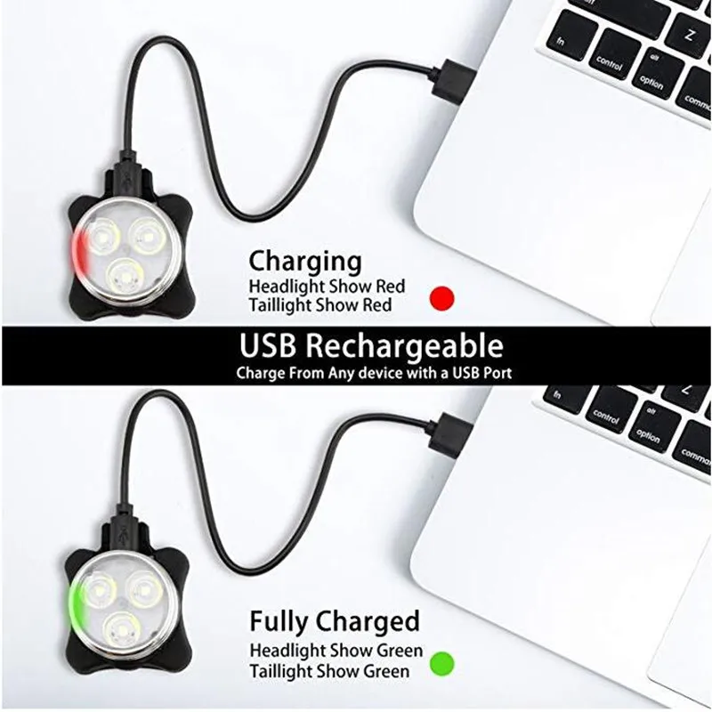 USB зарядка велосипедный задний фонарь светодиодный Фонарь передний свет MTB