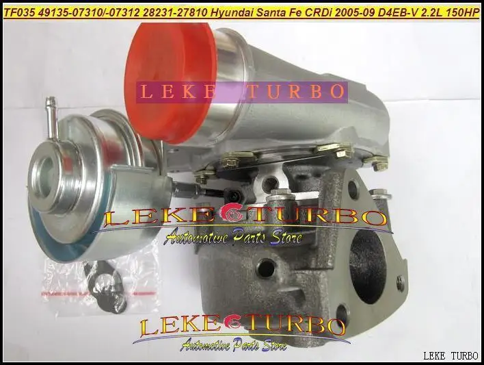 TF035 28231-27810 49135-07312 49135-07311 49135-07310 Turbocharger HYUNDAI Santa Fe CRDi 2005-2009 D4EB-V 2.2L 150HP (4)