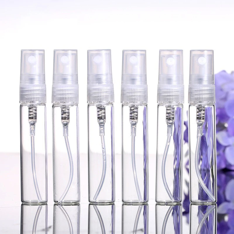 

5PCS 5ml glass Refillable Portable sample perfume bottles Travel Spray Atomizer Empty perfume bottle mini sample container RB07