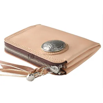 

[C-068] DIY leather art red moon redmoon zipper short money pattern not real bag just DIY Leather bag paper drawing