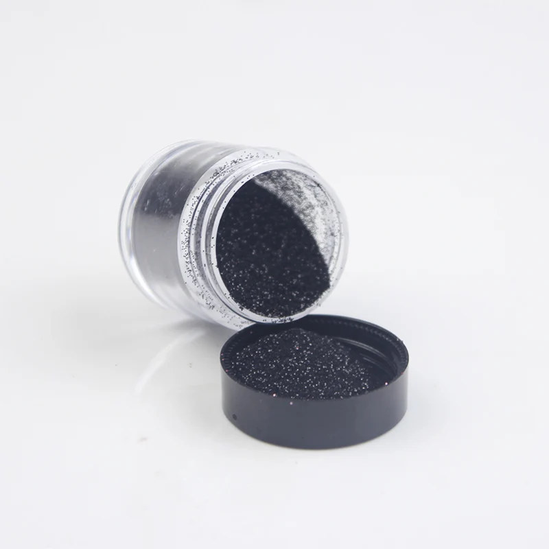black glitter