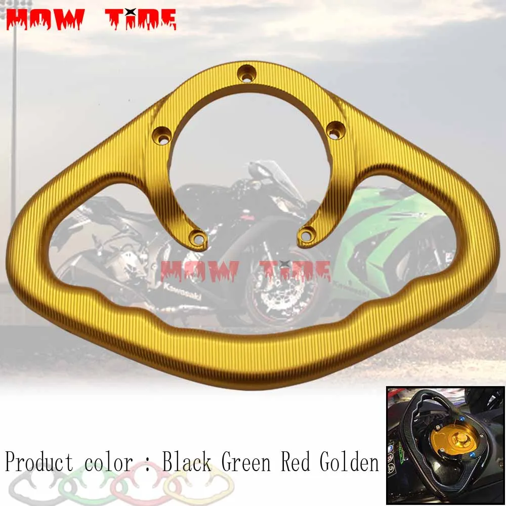 

Motorcycle Accessories CNC Passenger Handgrips Hand Grip Tank Grab Bar Handles Armrest Black For KAWASAKI Z800 Z1000 ER-6N ER-6F