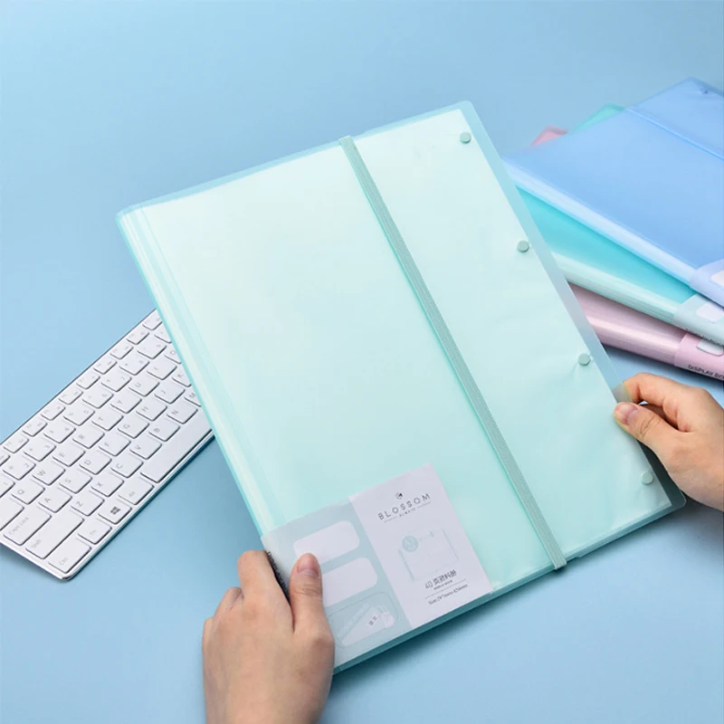 Deli 72478 Strap Test Paper Clip A3 Size Student Folder File Bag