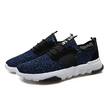 

LGFM-Mesh Breathable Men Shoes Walking Men Sneaker Comfort Run Athletic Shoe Soft Wearable summer Outdoor Jogging Sport shoe W