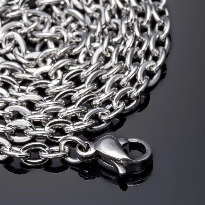 Длинное ожерелье из нержавеющей стали серебристого цвета|fashion jewelry|jewelry fashionwomen