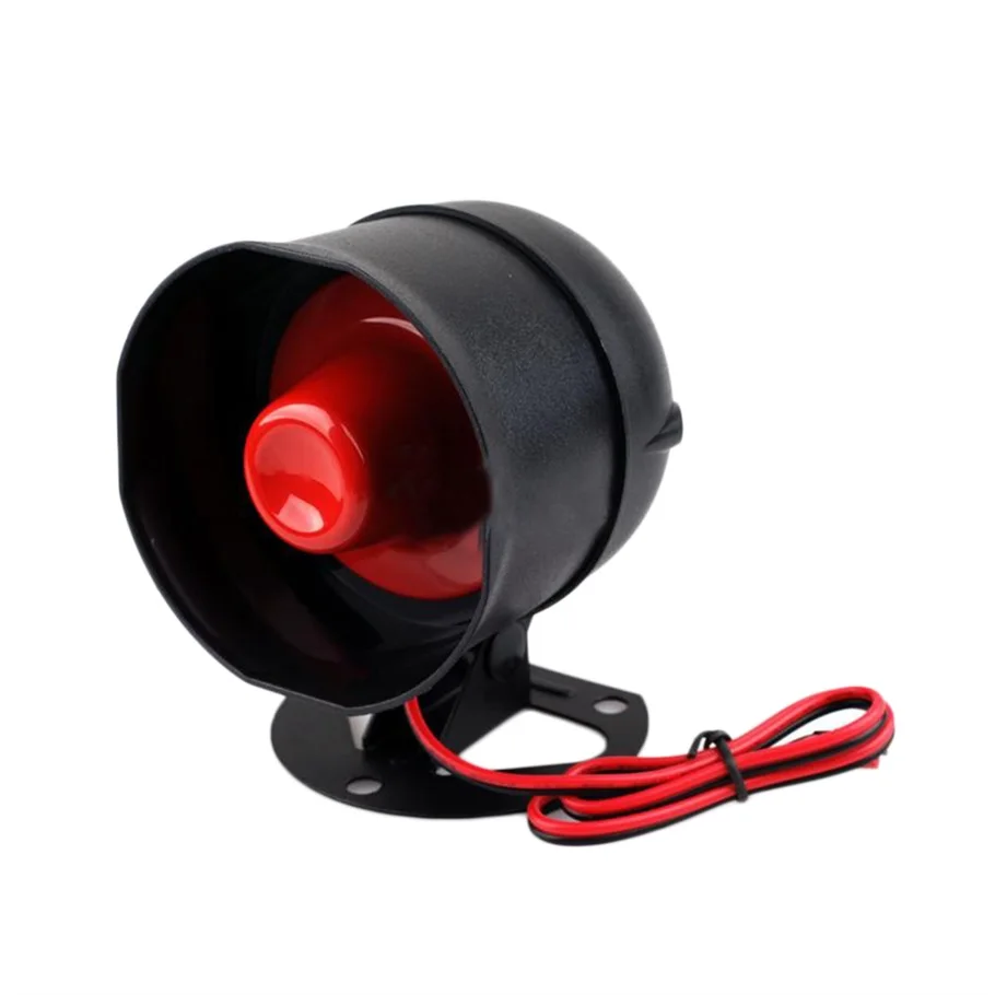 Universal One-Way Car Alarm Vehicle System Protection Security System Keyless Entry Siren with 2 Remote Control Burglar