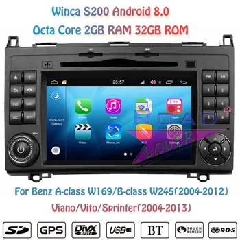 

Winca S200 Android 8.0 Car PC DVD Player For Benz A class W169 Viano Benz B Class W245 Vito W639 Sprinter Stereo GPS Navigation